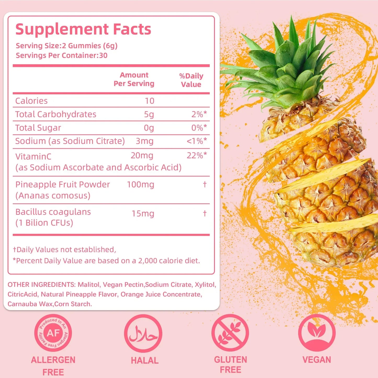 Premium Feminine Balance Gummies 30 Servings Help Regulate Physiological Balance And Enhances Immunity Rich In Multiple Vitamins
