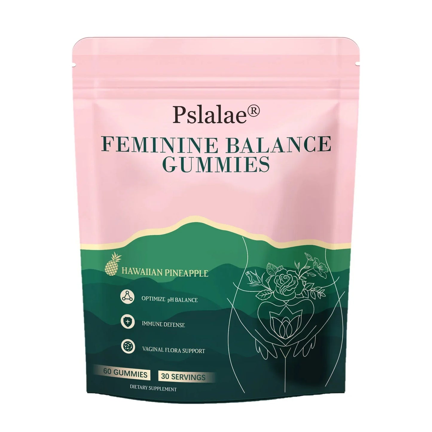 Premium Feminine Balance Gummies 30 Servings Help Regulate Physiological Balance And Enhances Immunity Rich In Multiple Vitamins